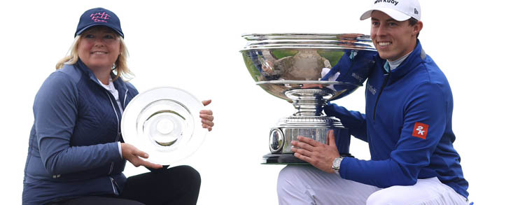 Matt Fitzpatrick hace doblete junto a su madre en tierras escocesas