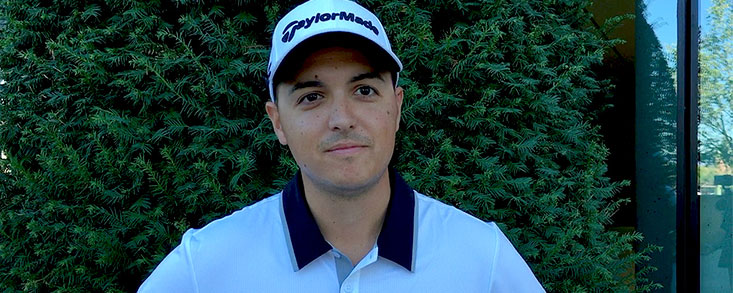 Fernando Adarraga, líder en la final de Golf Santander