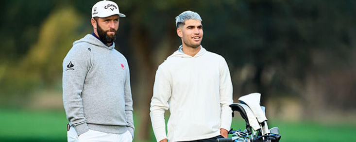 Alcaraz disfruta de su gran pasión junto a Jon Rahm