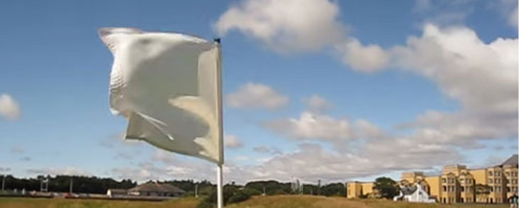 Así sopla el viento en el Old Course