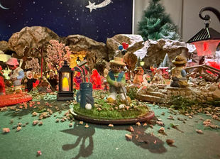 Un Belén con el golf como protagonista