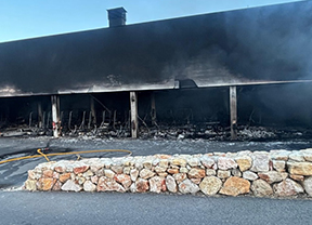 La Galiana Golf sufre un incendio en su flota de buggies eléctricos