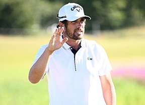 Nacho Elvira juega a su mejor nivel (-6) y se coloca líder provisional tras el turno de mañana en el exigente K Club