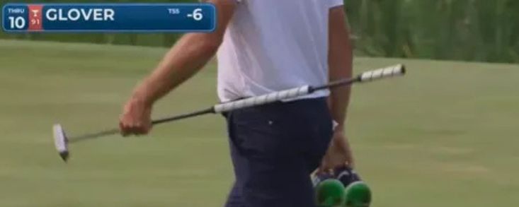 ¿Por qué Lucas Glover decició patear descalzo?