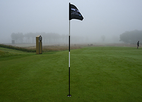 Thorbjornsen y Fitzpatrick (-11) lideran entre la niebla
