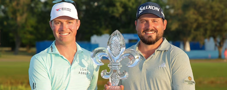 Andrew Novak y Ben Griffin celebran su primer título en el Zurich Classic