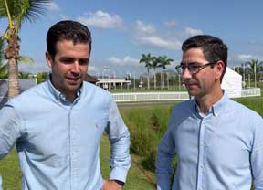 José ignacio Olea y Álvaro Venegas, españoles en el Santa María Golf Club