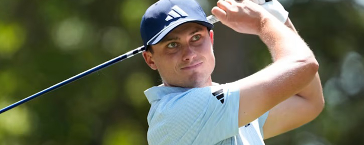 Ludvig Åberg marca el paso en Harbour Town