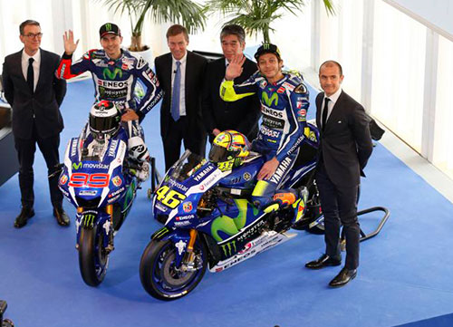 Jorge y Valentino se vuelven a ver las caras en la presentación de sus motos