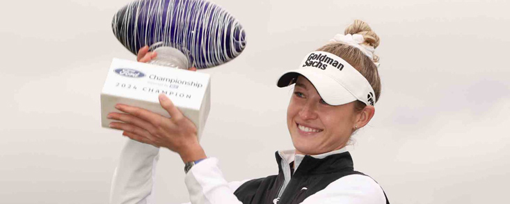 Las cuatro españolas juntas, pero con una gran favorita sobre todas: Nelly Korda