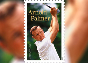 El Servicio Postal de EE. UU. presenta el sello de Arnold Palmer