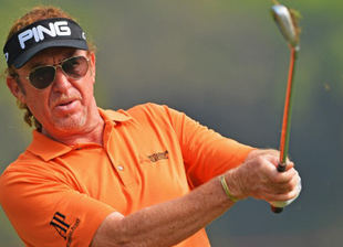 Mal comienzo de Miguel Ángel Jiménez (+3) y Chema Olazábal (+5)