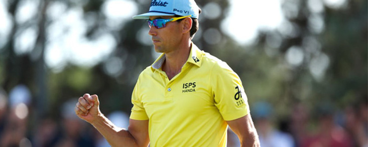 Catorce españoles con el ganador del torneo en 2009, Rafa Cabrera Bello, en juego