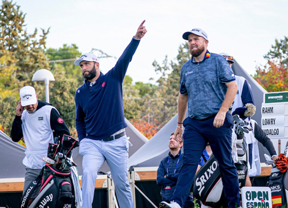 En juego la primera jornada del Open con el partido estelar -Rahm, Lowry e Hidalgo- haciendo las delicias del público