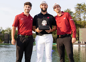 Rahm arrasa y firma un histórico podio español