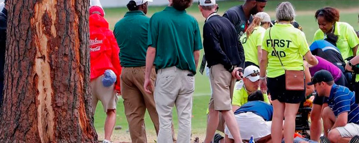 Seis heridos por un rayo en el East Lake Golf Club en Atlanta