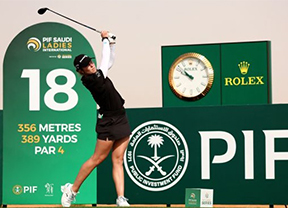 Carlota Ciganda se mete en la pelea en Arabia Saudita