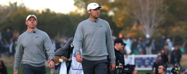 Rory McIlroy y Scottie Scheffler, cara a cara en diciembre