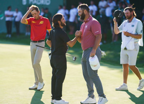 Cita en Sotogrande: 9,35 de la mañana, tee del 10 con Jon Rahm, Ángel Hidalgo y Rasmus Hojgaard