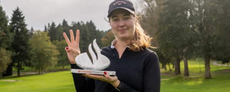 Lauren Holmey firma su triplete de victorias en el Santander Golf Tour La Coruña