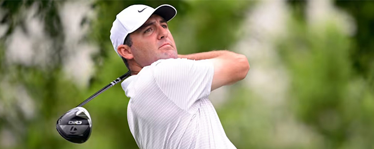 Scottie Scheffler dinamita el torneo con diez bajo par y una gran vuelta de 61 golpes en busca de su primera victoria de 2025