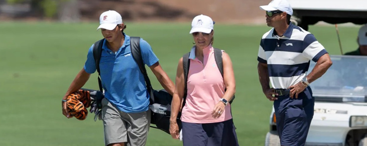 Tiger Woods, el espectador más ilustre de su hijo Charlie