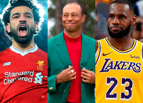 Salah, Woods y James, "Titanes" del deporte