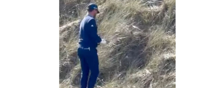 El video de la polémica que indigna al golf profesional: ¿hizo trampas el golfista inglés Sam Bairstow?