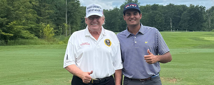 Donald Trump y Eugenio López Chacarra jugaron juntos en Washington