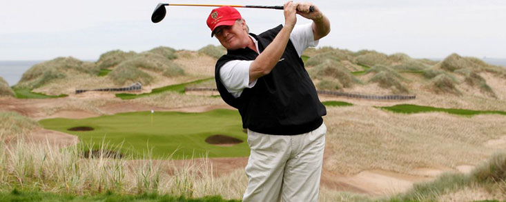 El presidente de los Estados Unidos quiere una solución cuanto antes para el golf mundial