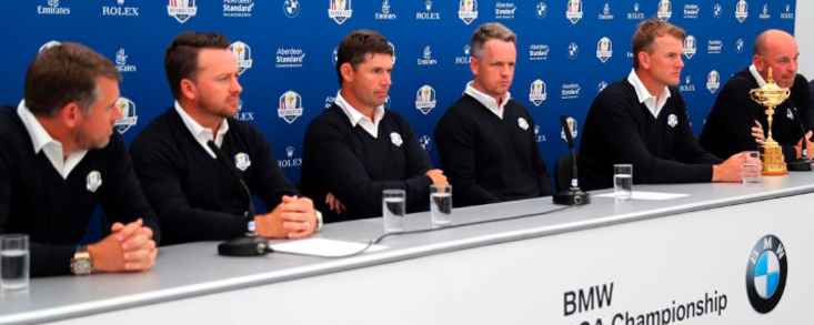 Donald, Harrington, McDowell, Karlsson y Westwood, vicecapitanes de la Ryder Cup